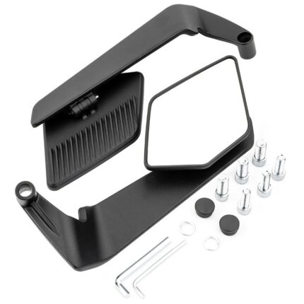 Universal Motorcycle Mirror Wind Wing side Rearview stealth mirror 8/10mm